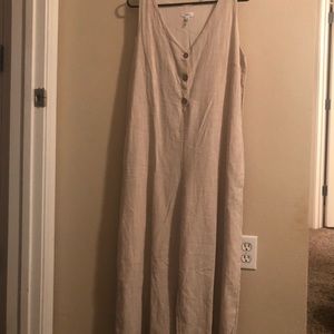 Luca couture light brown jumpsuit
